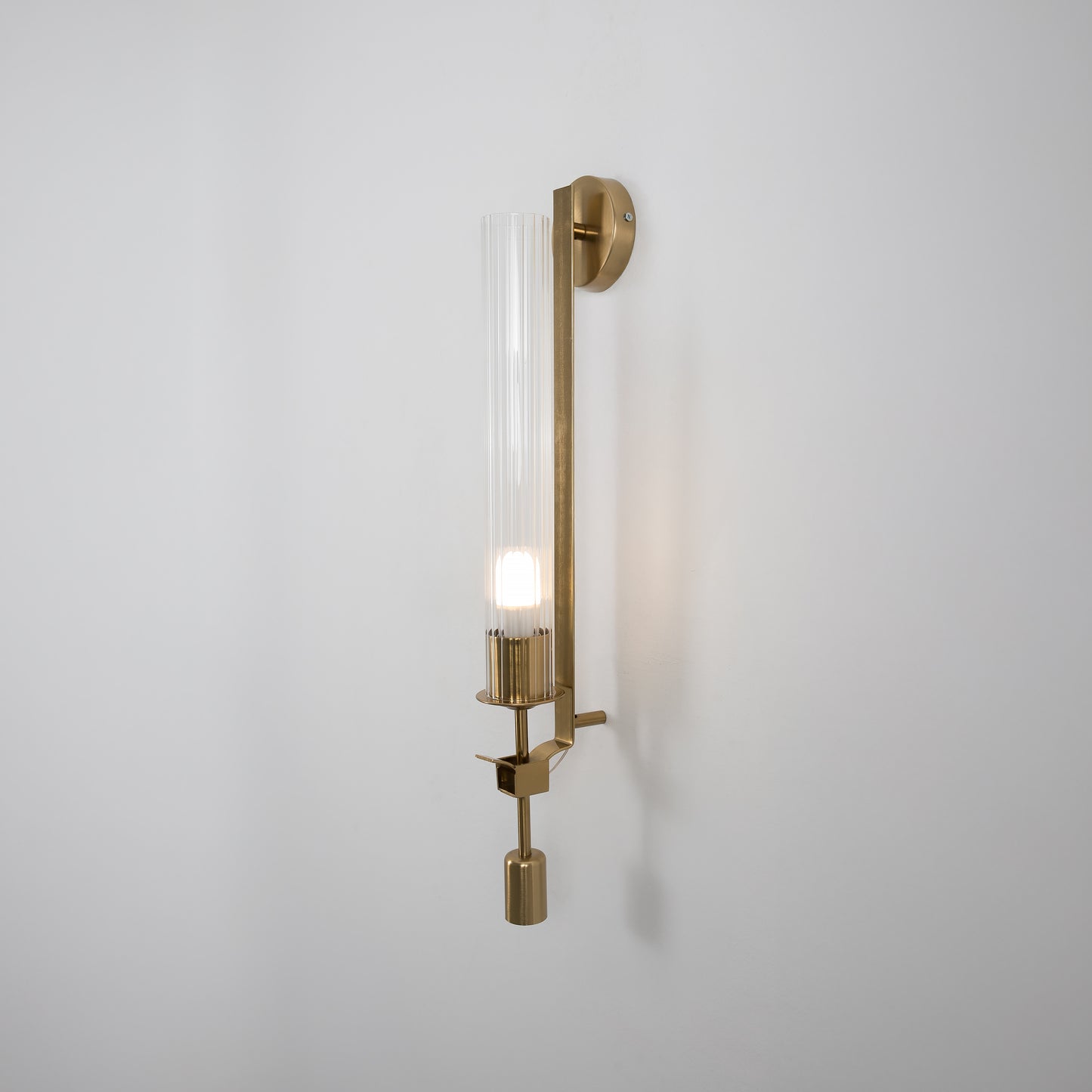Ablique- one ligth in glass