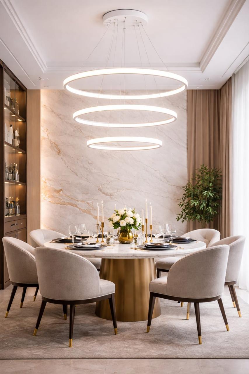 Chandelier - 3 circle - pendants-