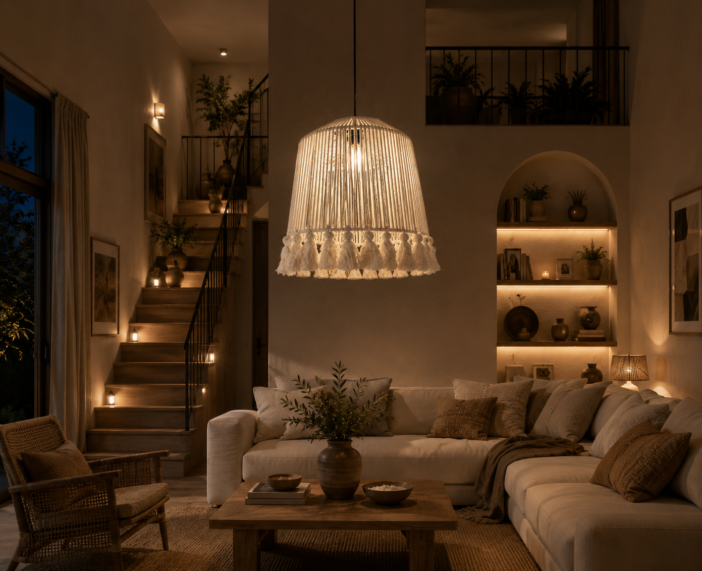 A2- Celling light -Boho