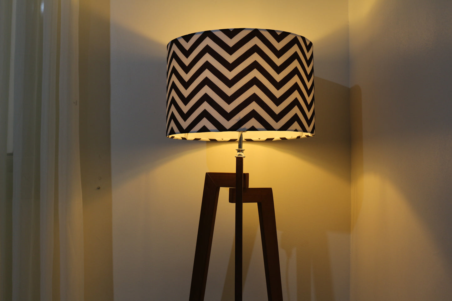 Floor Lamp 150 cm - Zigzag & Black - WD06