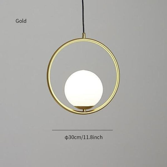 A-Gold Pendant-circle