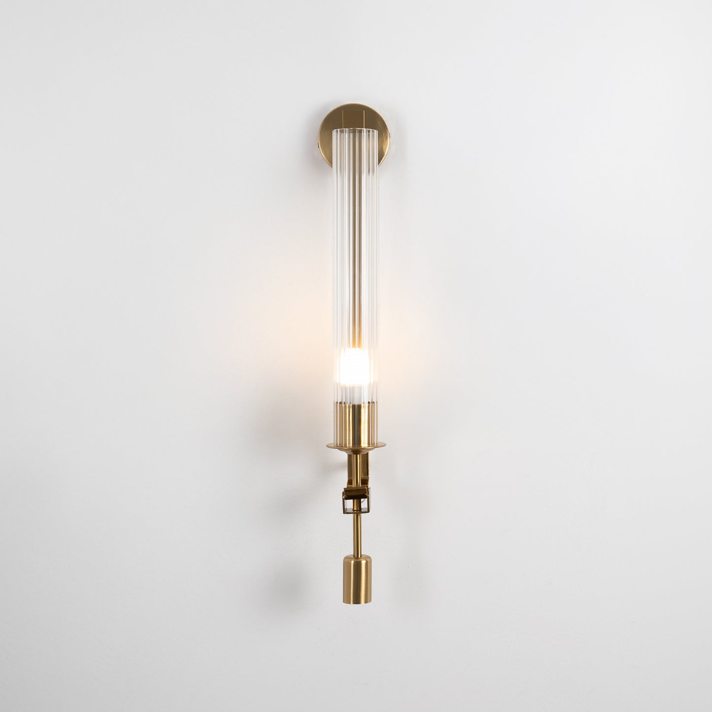 Ablique- one ligth  in glass