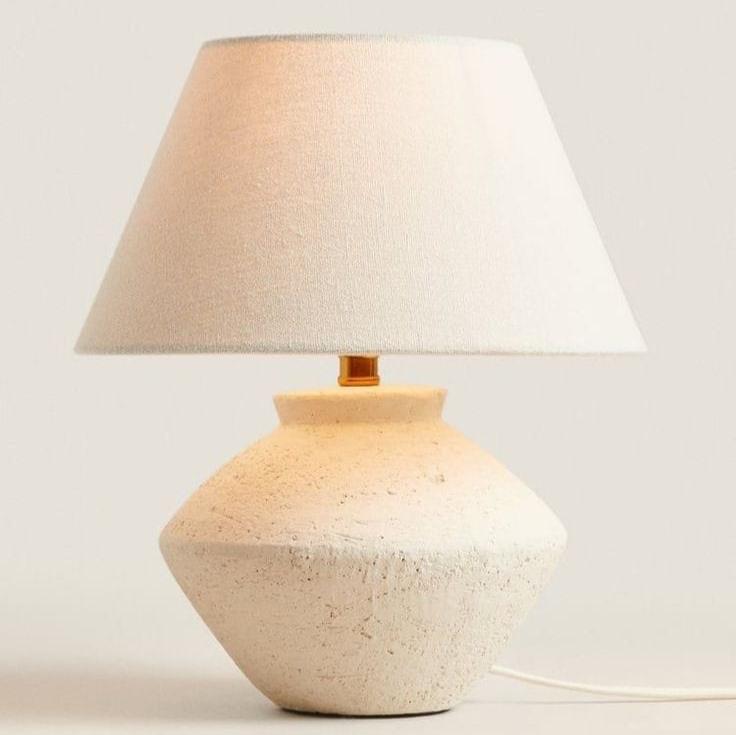 Boho 1 Light White Table Lamp