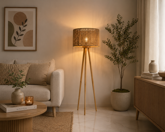 Floor Lamp - Boho & Brown - W12BO02