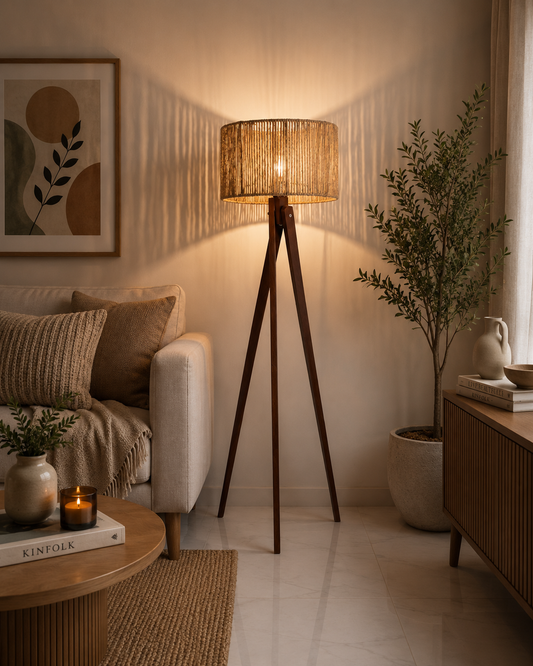 Floor Lamp - Boho & Brown - W01BO02