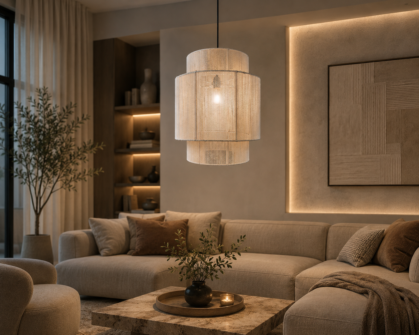 A4- Celling light -Boho
