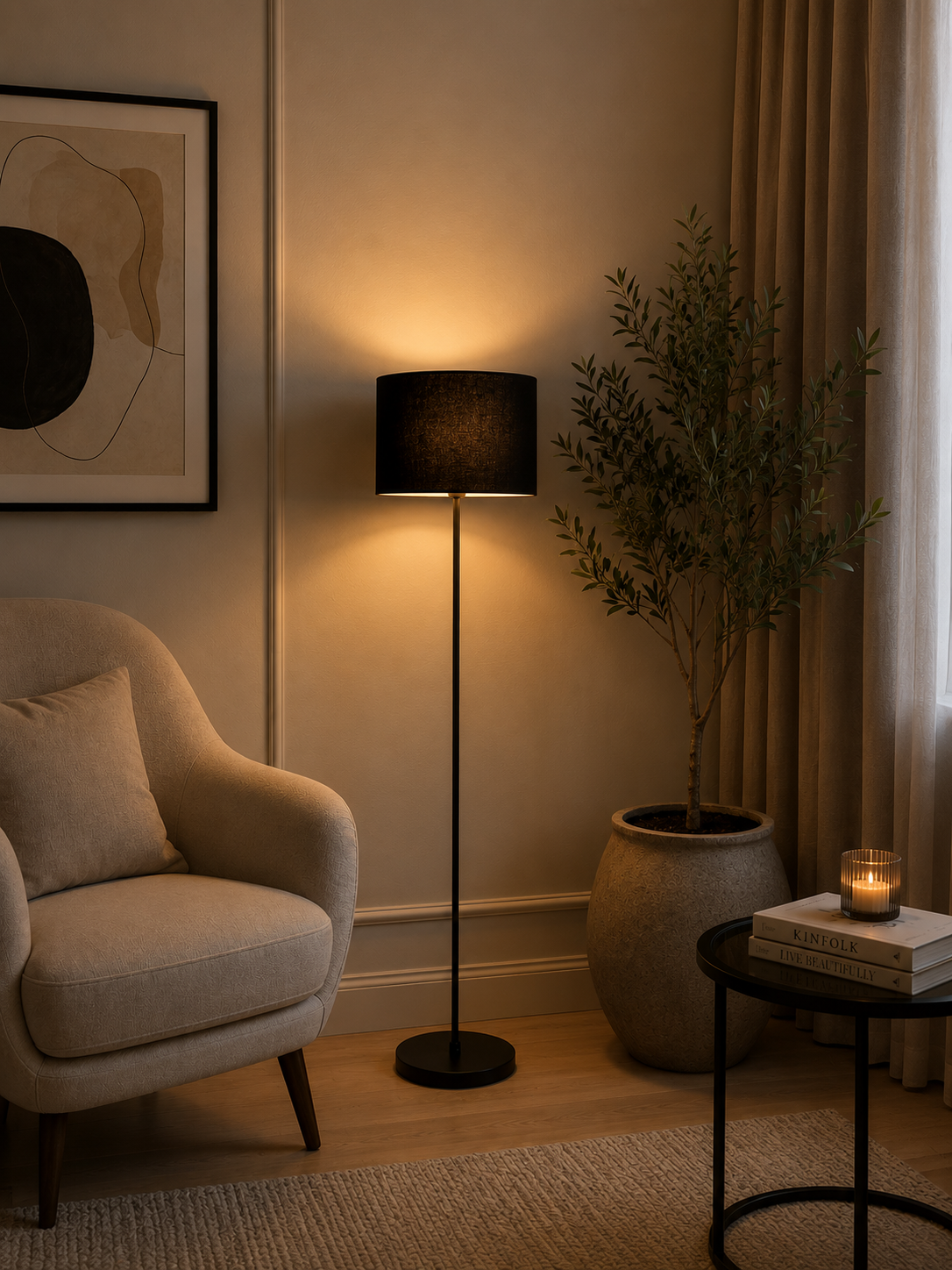 Floor Lamp - BLACK -S0202