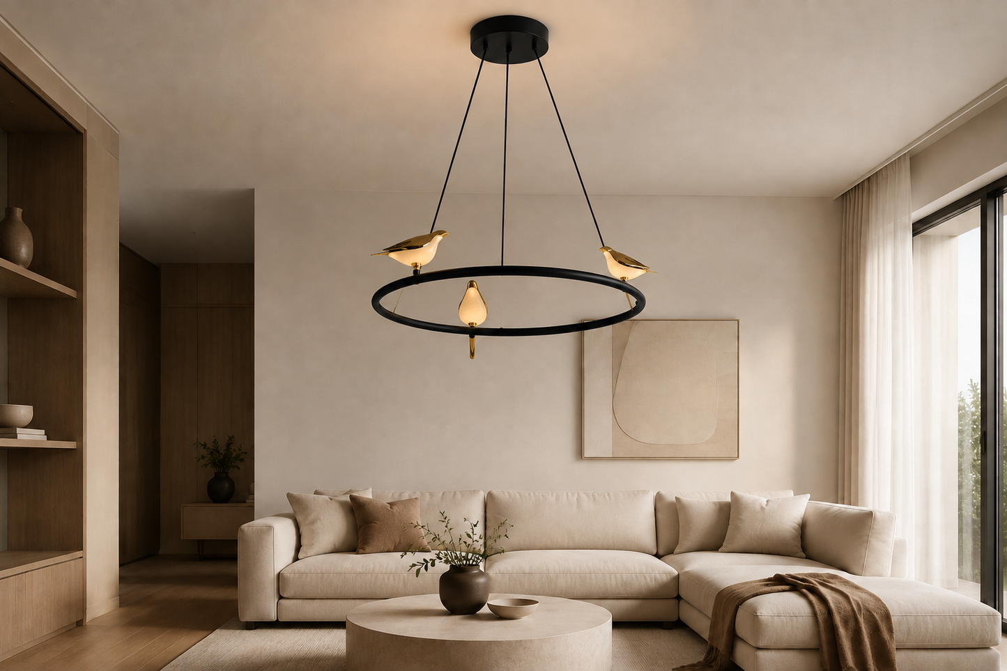 Chandelier - bird - pendants-linear