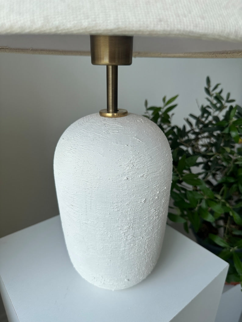 Boho 1 Light White Table Lamp-duzy
