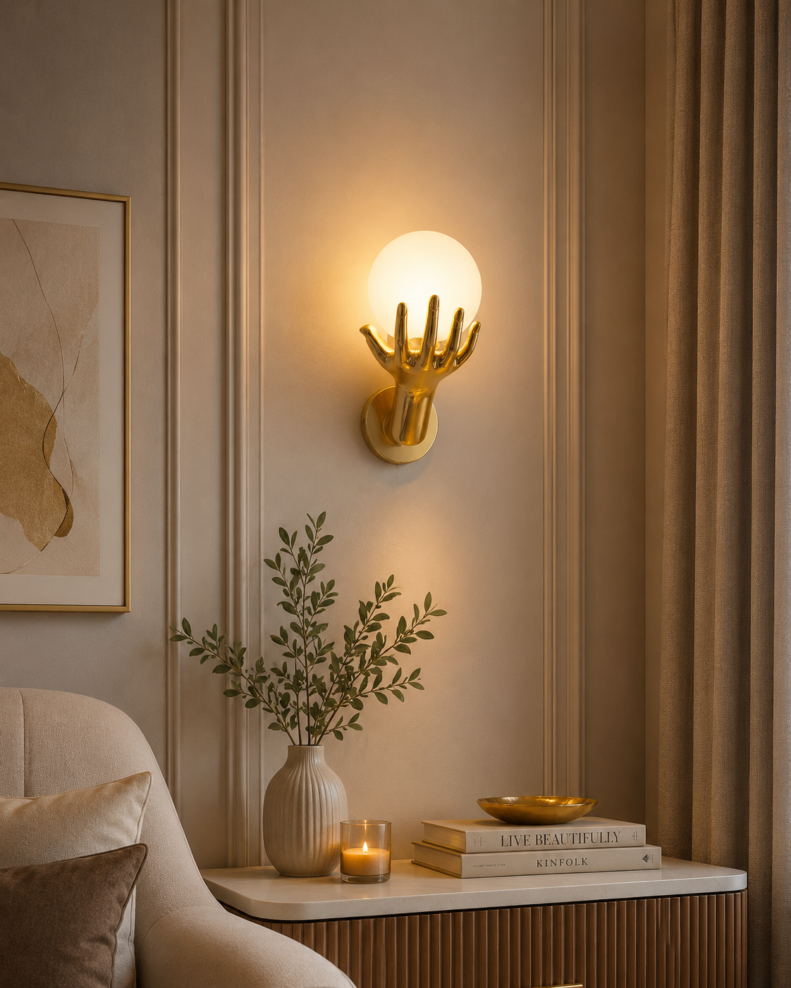 Ablique-Hand wall mounted