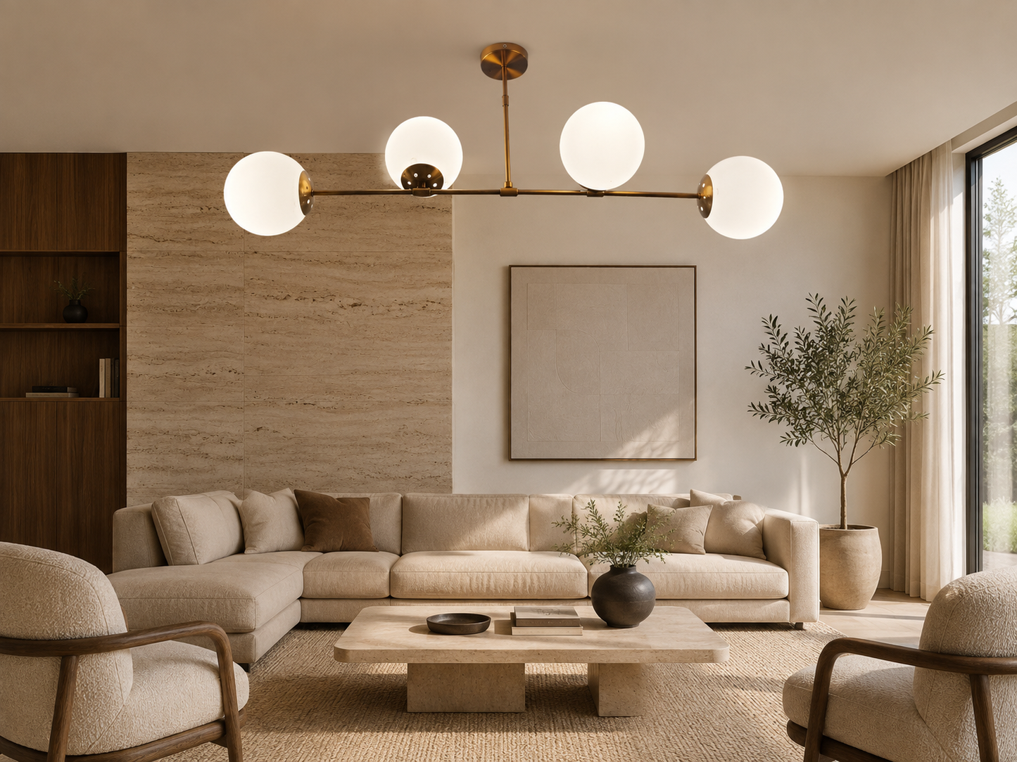 Chandelier - 6 pols - pendants-linear