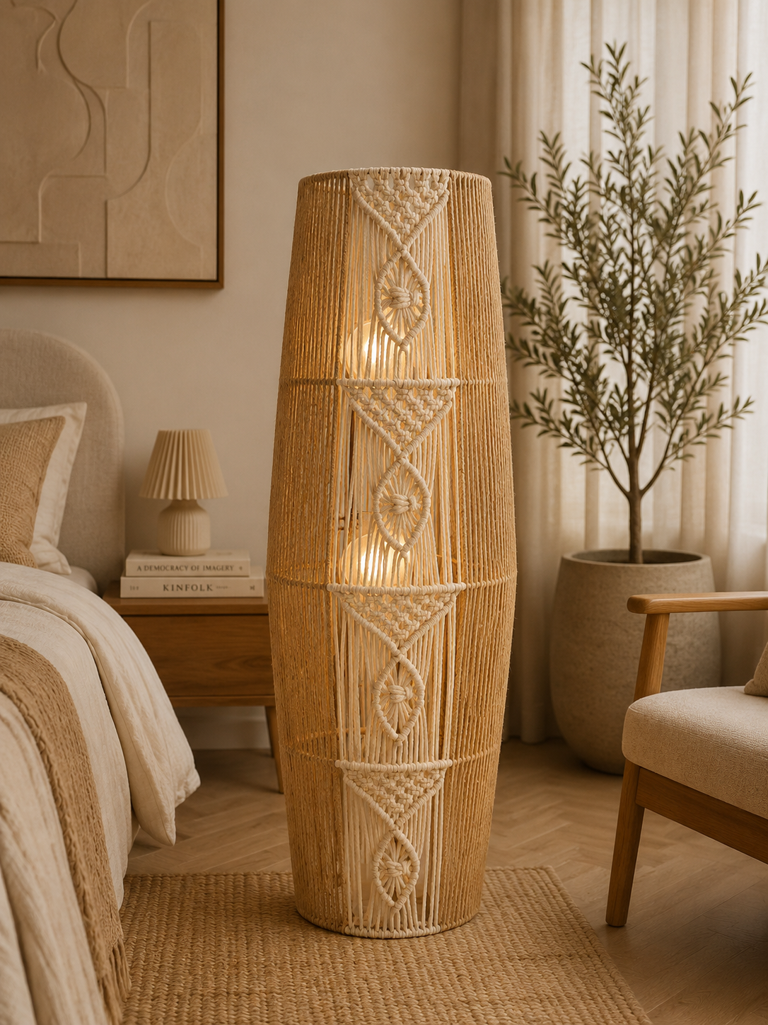 Boho-lampdier 100 cm