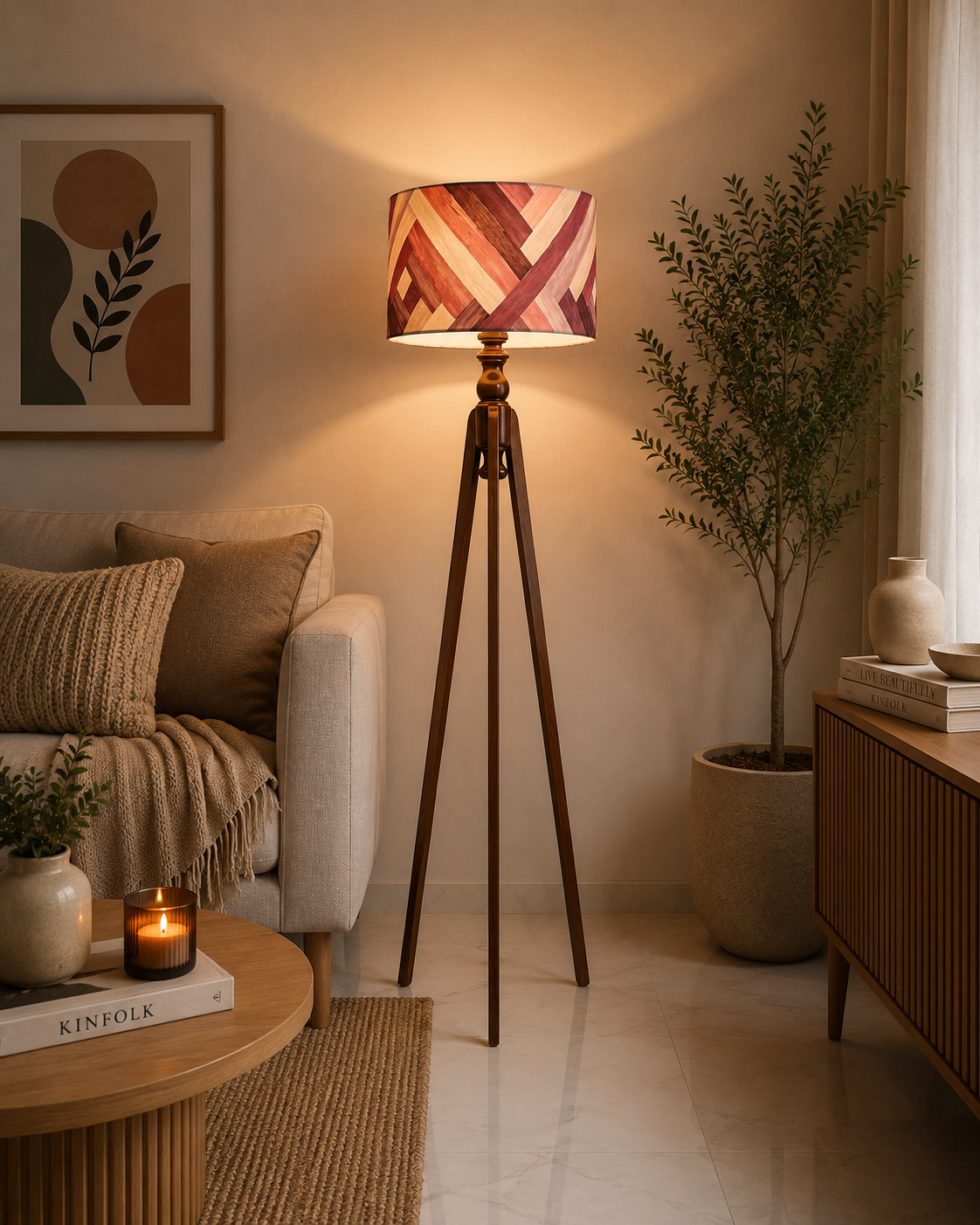 Floor Lamp - Mix kashmir - W0622