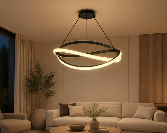 Chandelier - tie cyrcl 2 - pendants-linear