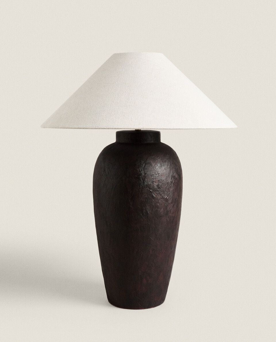 Boho -Light White Table Lamp-noir