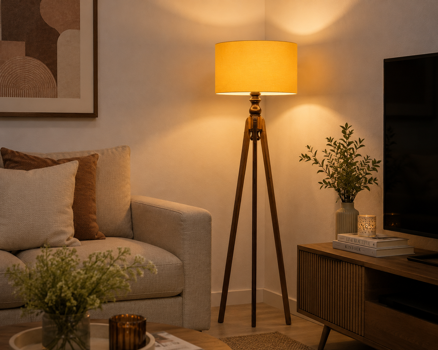 Floor Lamp - yellow - W0630